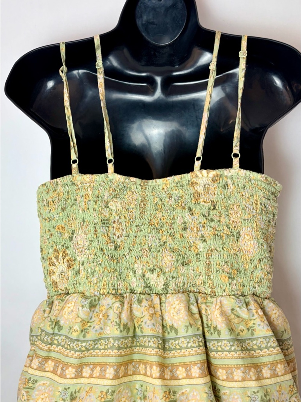 ❣️SOLD❣️ AMERICAN EAGLE OUTFITTERS TIERED HALTER 100% COTTON DOUBLE STRAP DRESS - Picture 10 of 10